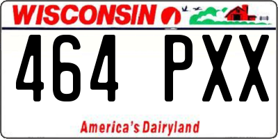 WI license plate 464PXX