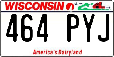 WI license plate 464PYJ