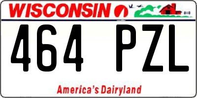 WI license plate 464PZL