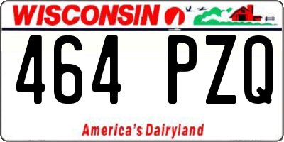 WI license plate 464PZQ