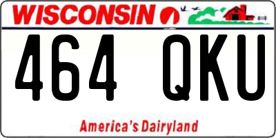 WI license plate 464QKU