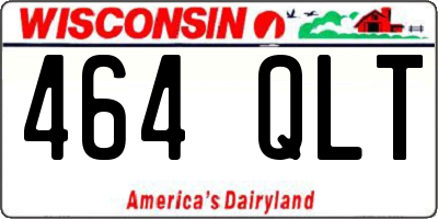 WI license plate 464QLT