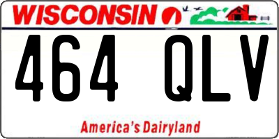 WI license plate 464QLV