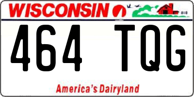 WI license plate 464TQG