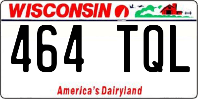 WI license plate 464TQL