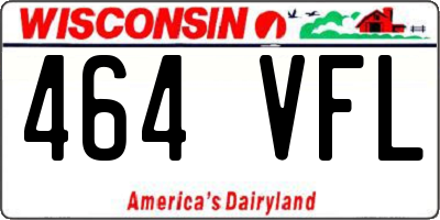 WI license plate 464VFL