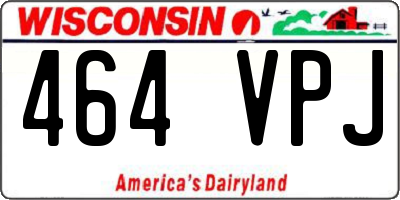 WI license plate 464VPJ