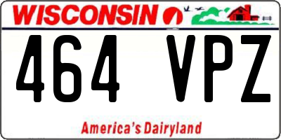 WI license plate 464VPZ
