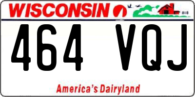 WI license plate 464VQJ
