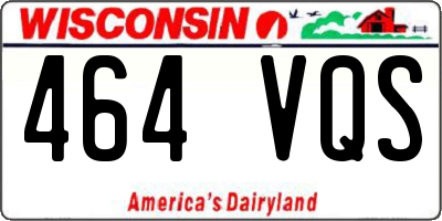 WI license plate 464VQS