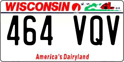 WI license plate 464VQV