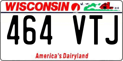 WI license plate 464VTJ