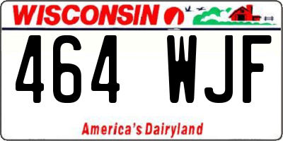 WI license plate 464WJF