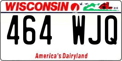WI license plate 464WJQ