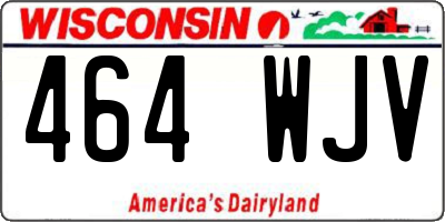 WI license plate 464WJV