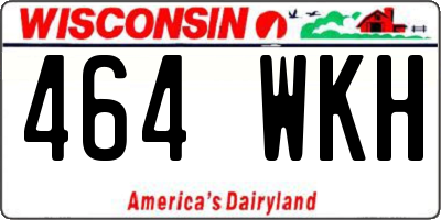 WI license plate 464WKH