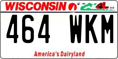 WI license plate 464WKM