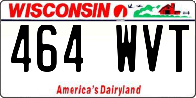 WI license plate 464WVT