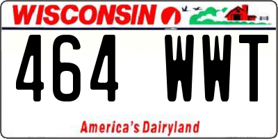 WI license plate 464WWT