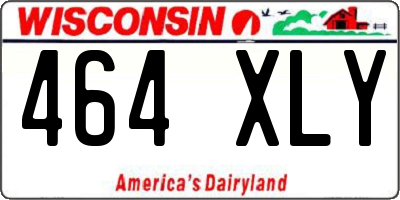 WI license plate 464XLY