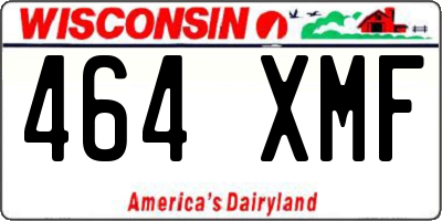 WI license plate 464XMF