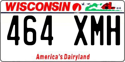 WI license plate 464XMH
