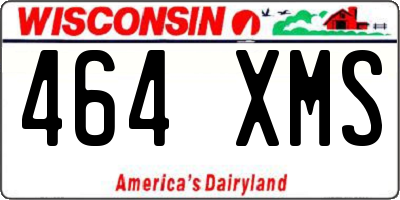 WI license plate 464XMS