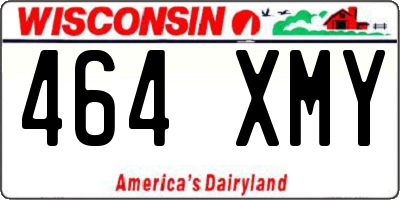 WI license plate 464XMY