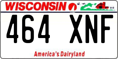 WI license plate 464XNF