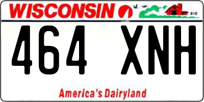 WI license plate 464XNH