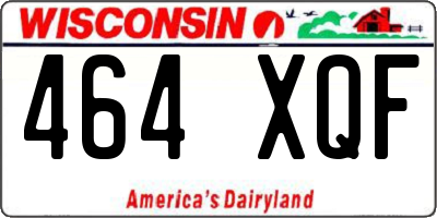 WI license plate 464XQF