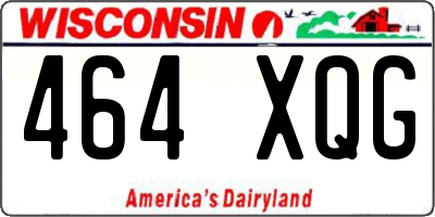 WI license plate 464XQG