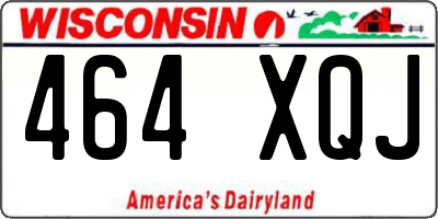 WI license plate 464XQJ