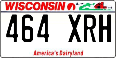 WI license plate 464XRH