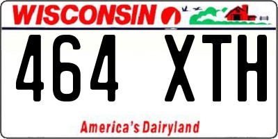 WI license plate 464XTH