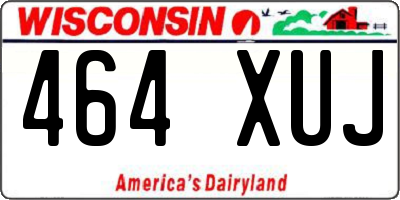 WI license plate 464XUJ