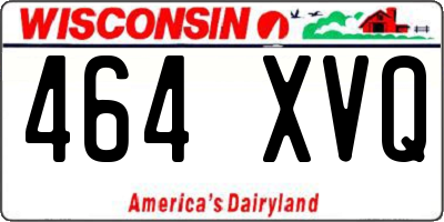 WI license plate 464XVQ
