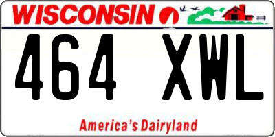 WI license plate 464XWL