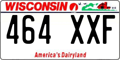 WI license plate 464XXF