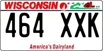 WI license plate 464XXK