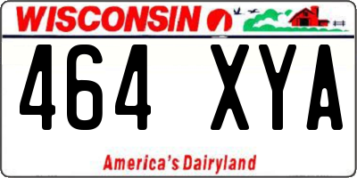 WI license plate 464XYA