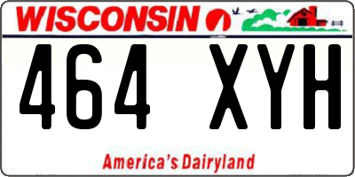 WI license plate 464XYH