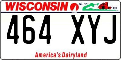 WI license plate 464XYJ