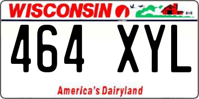 WI license plate 464XYL