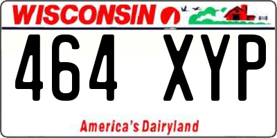 WI license plate 464XYP
