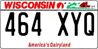 WI license plate 464XYQ