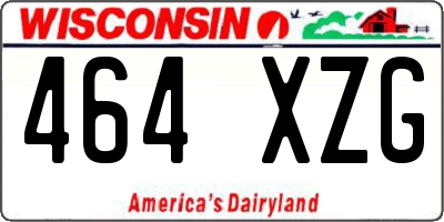 WI license plate 464XZG