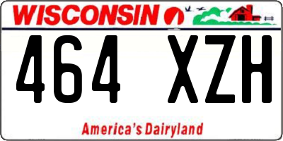 WI license plate 464XZH