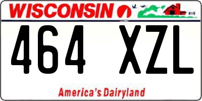 WI license plate 464XZL