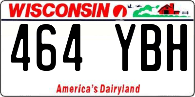 WI license plate 464YBH